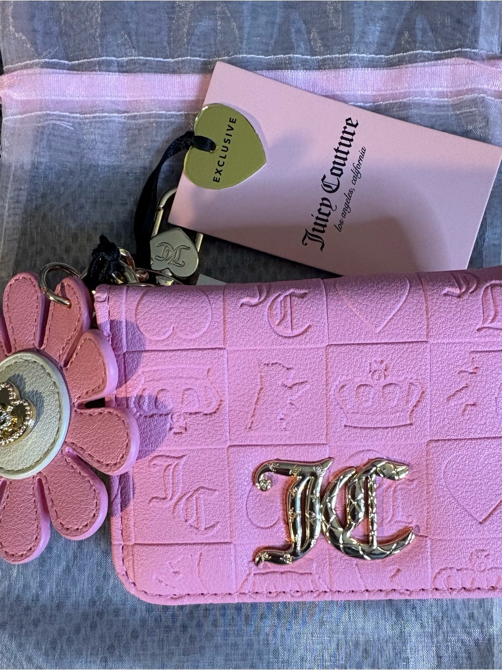 Juicy Couture Pretty Pop Dual Sided Card Case Wallet - Picture 4 of 8